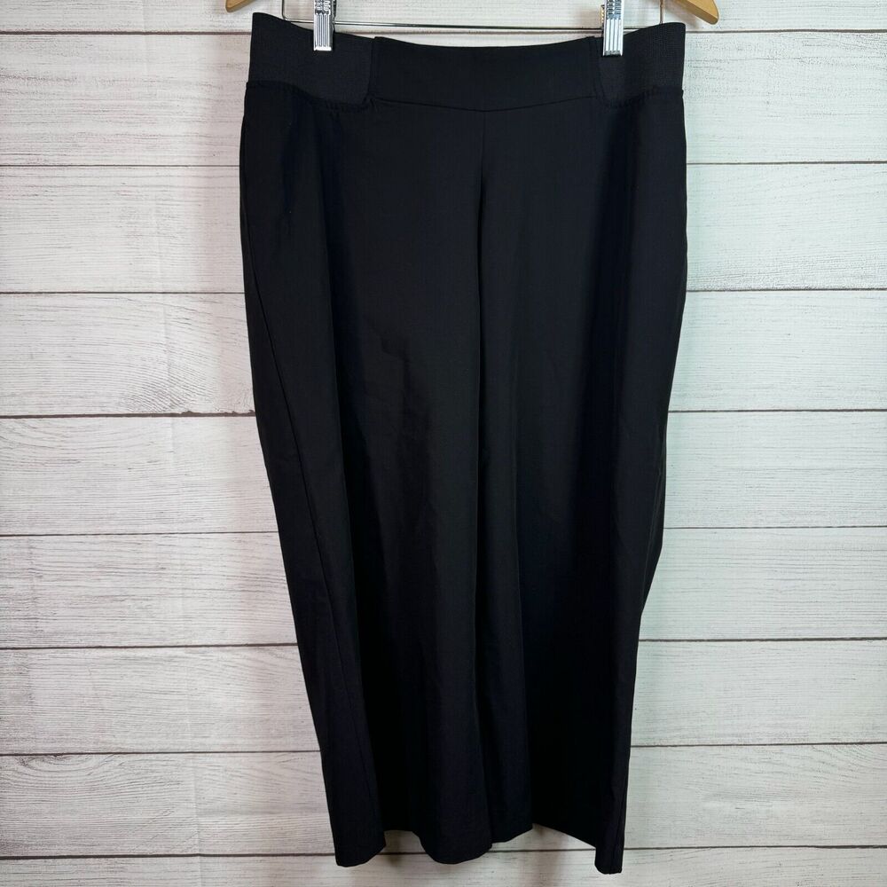 ASOS Maternity Black Wide Leg Cropped Trouser Pants Women's Sz 6 NWT